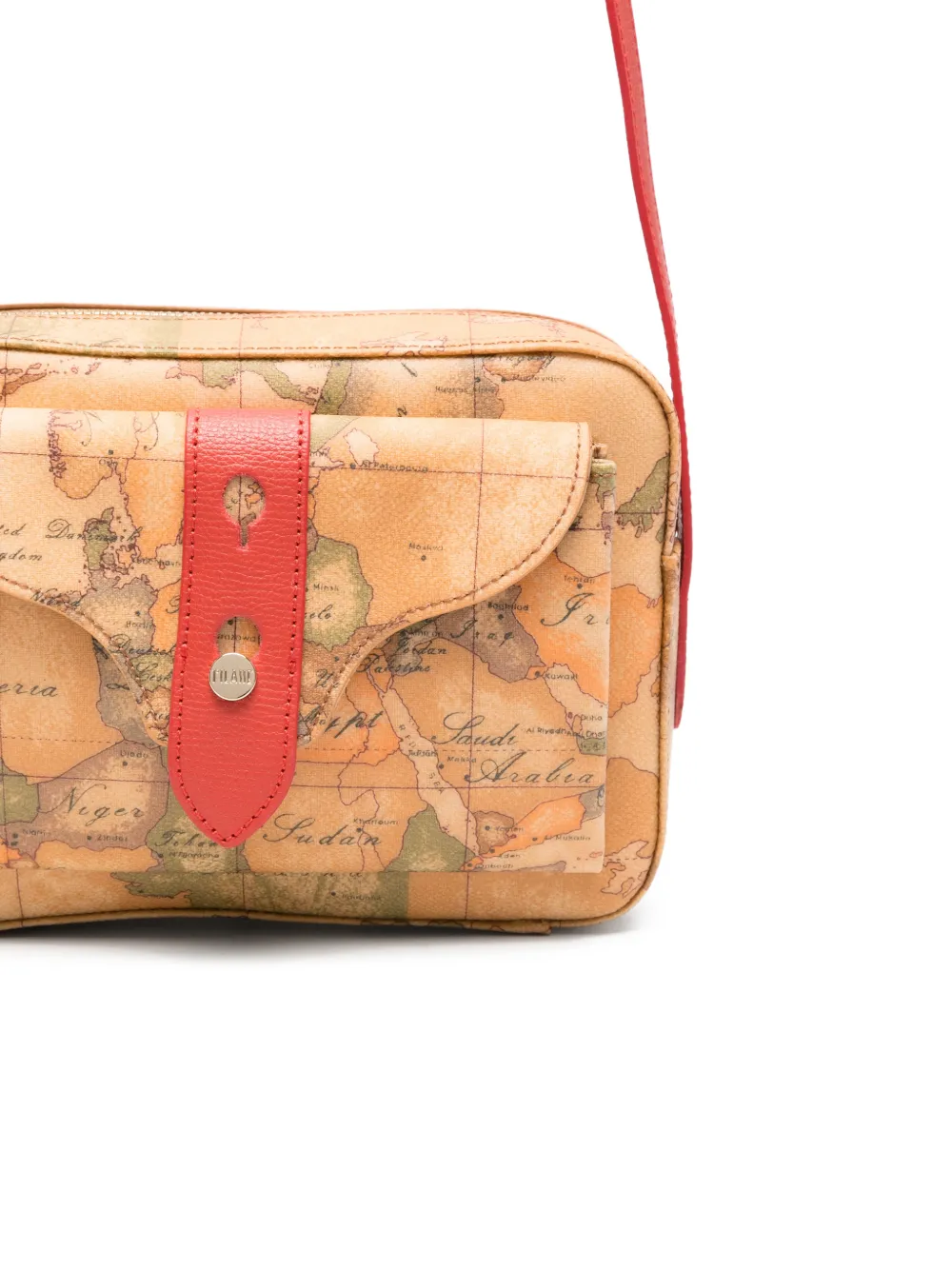 Map-Print Shoulder Bag