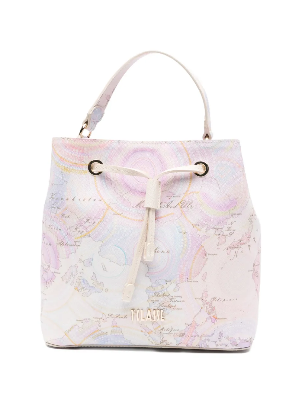 ALVIERO MARTINI 1° CLASSE Borsa a secchiello con stampa - Rosa