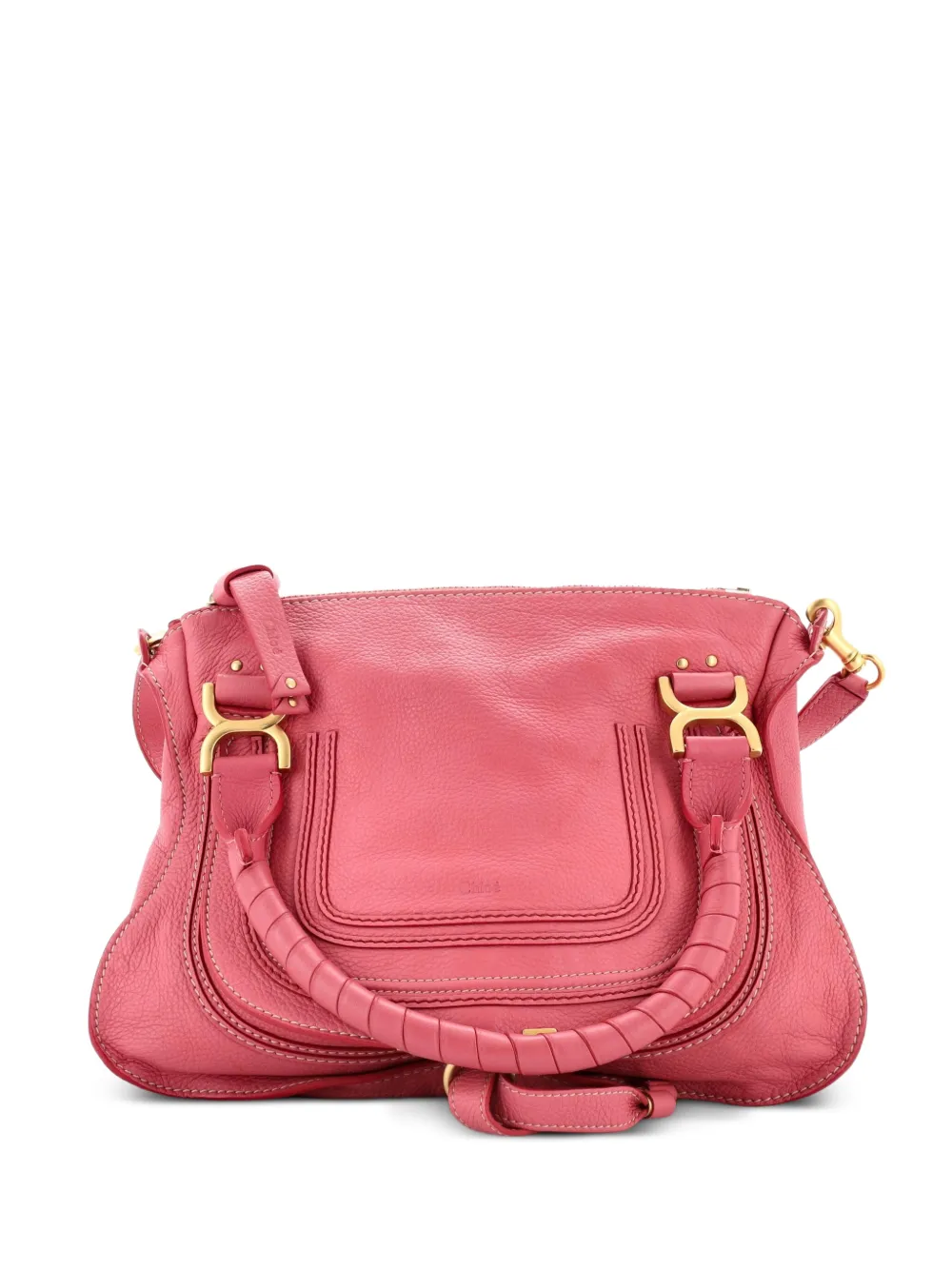 Chloé Pre-Owned Marcie Leather Medium satchel - Rosa