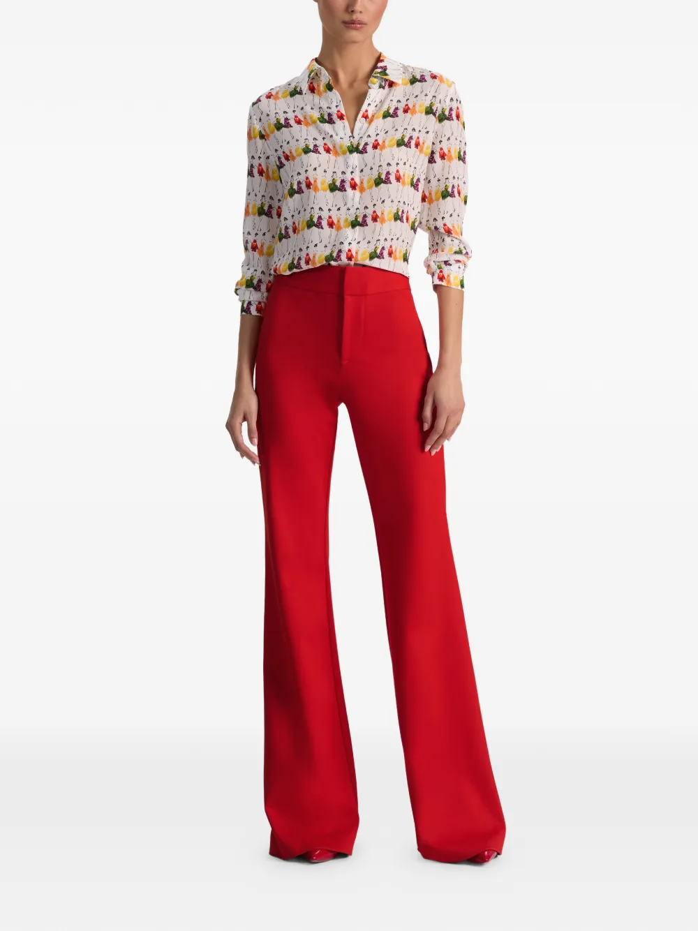  Alice + Olivia Andrew Flared Trousers 
