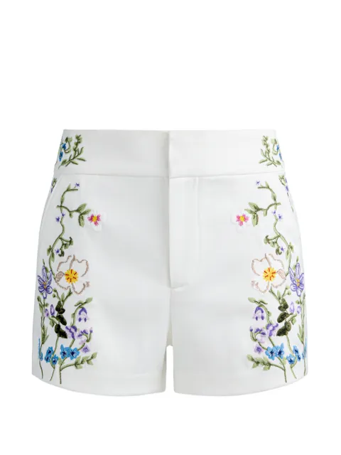 alice + olivia shorts Cady con bordado floral