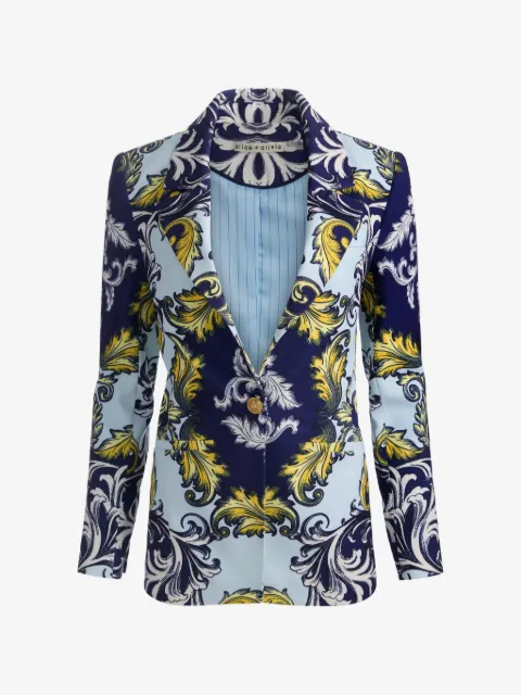 alice + olivia Hope print blazer
