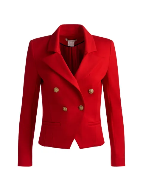alice + olivia dobbeltradet cropped Sable blazer