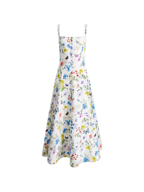 alice + olivia Polly flared midi dress