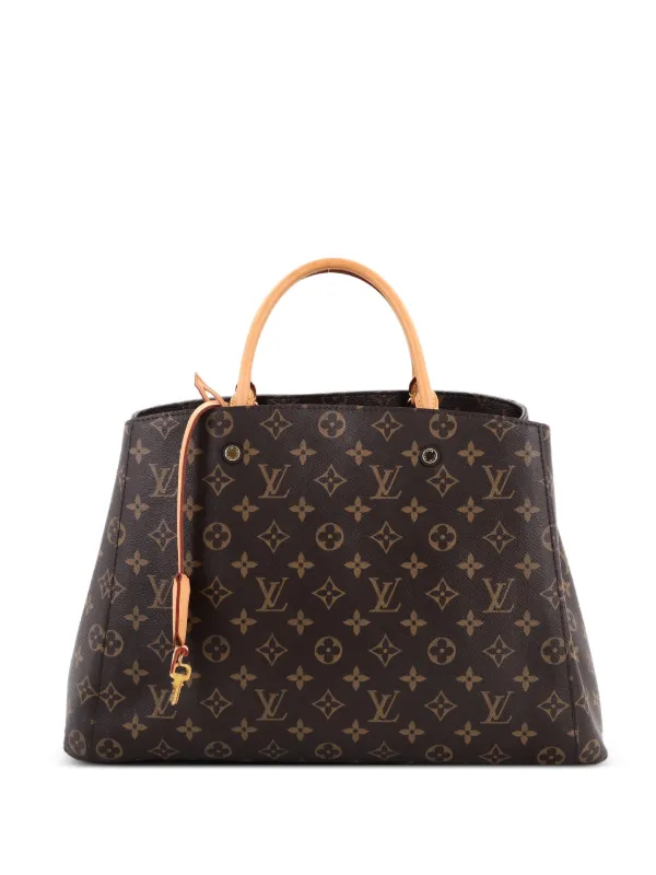 Louis Vuitton Pre-owned Montaigne Handbag Monogram Canvas GM Tote Bag in Brown