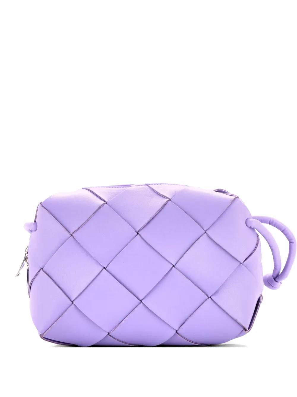 Bottega Veneta Pre-Owned Cassette Camera Crossbody Bag Maxi Intrecciato Leather Small shoulder bag - Viola