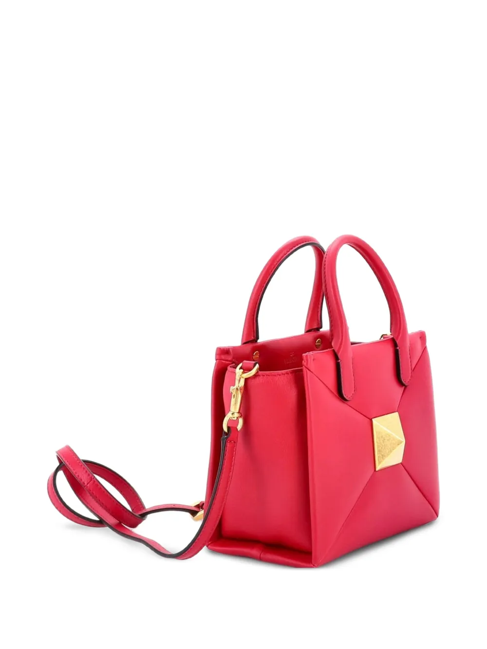 One Stud Top Handle Bag Leather Small Crossbody Bag