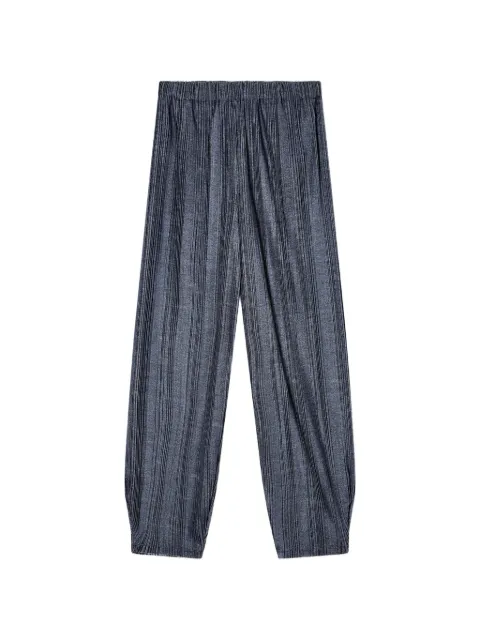 Giorgio Armani two-tone pleated jersey wide trousers