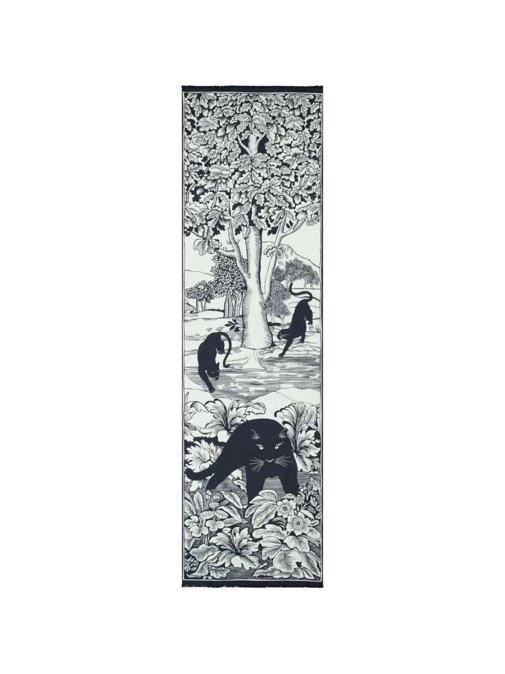 Inoui Editions printed scarf - Bianco