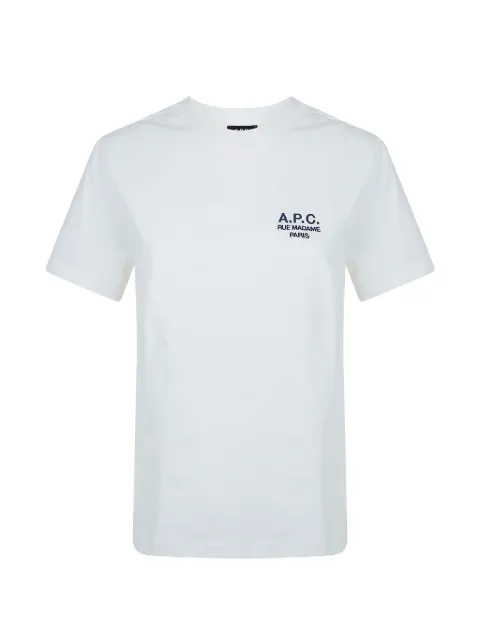 A.P.C. embroidered logo T-shirt