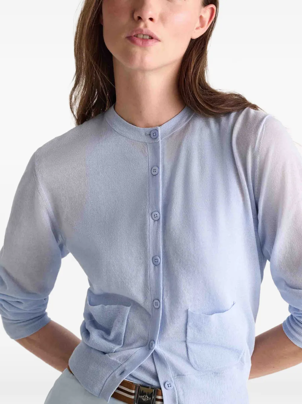 Dorothee Schumacher Vest met knoopsluiting en opgestikte zak Blauw