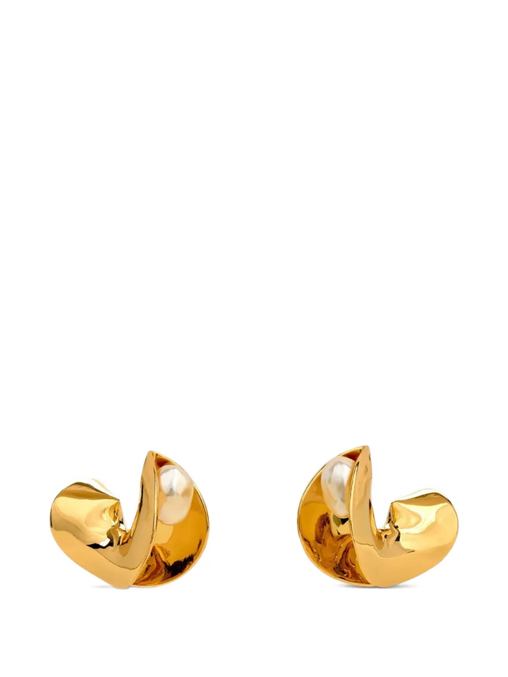 Cult Gaia polish-finish earrings - Gold