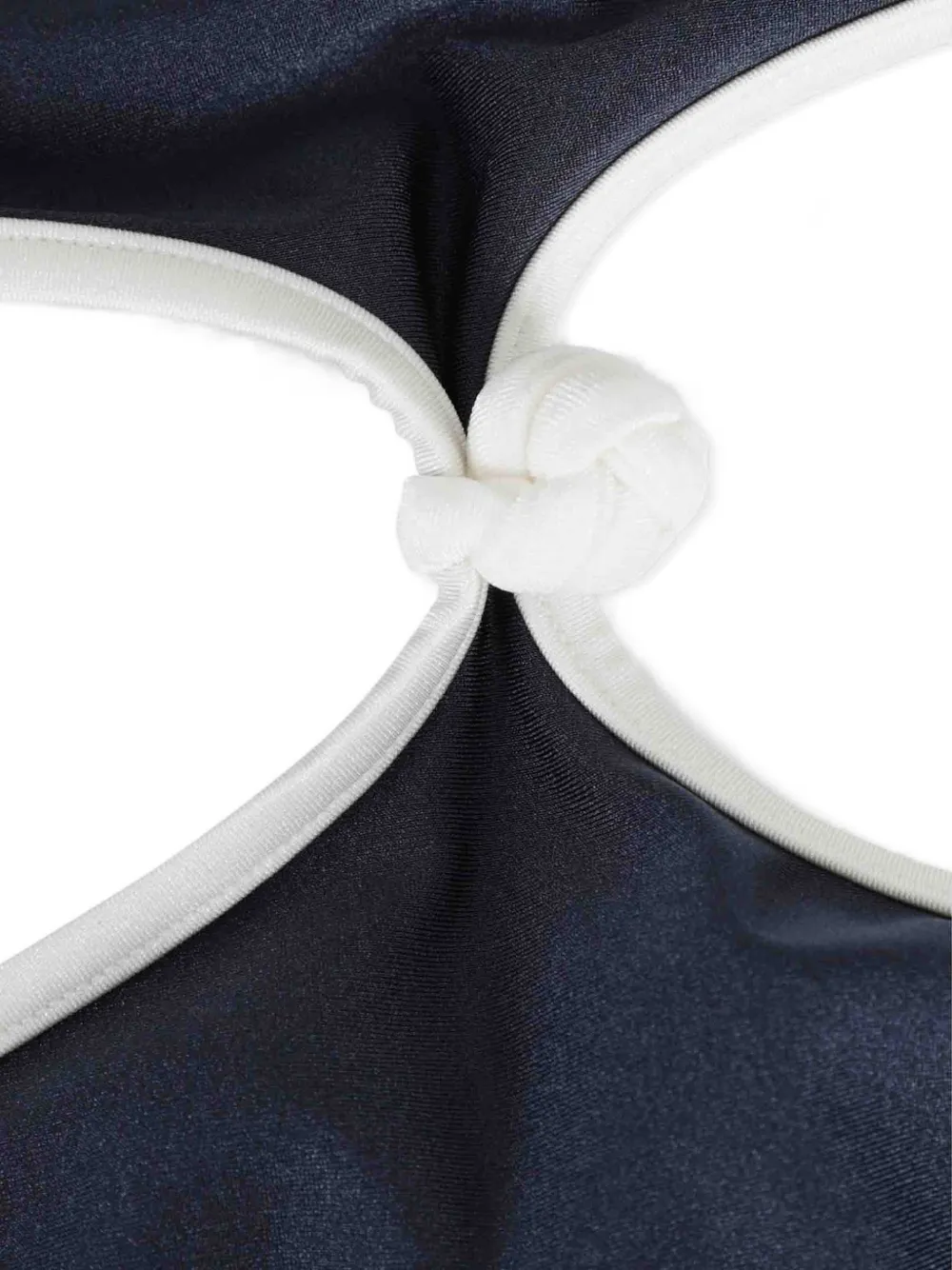 Cult Gaia Geknoopt badpak met uitgesneden details Blauw