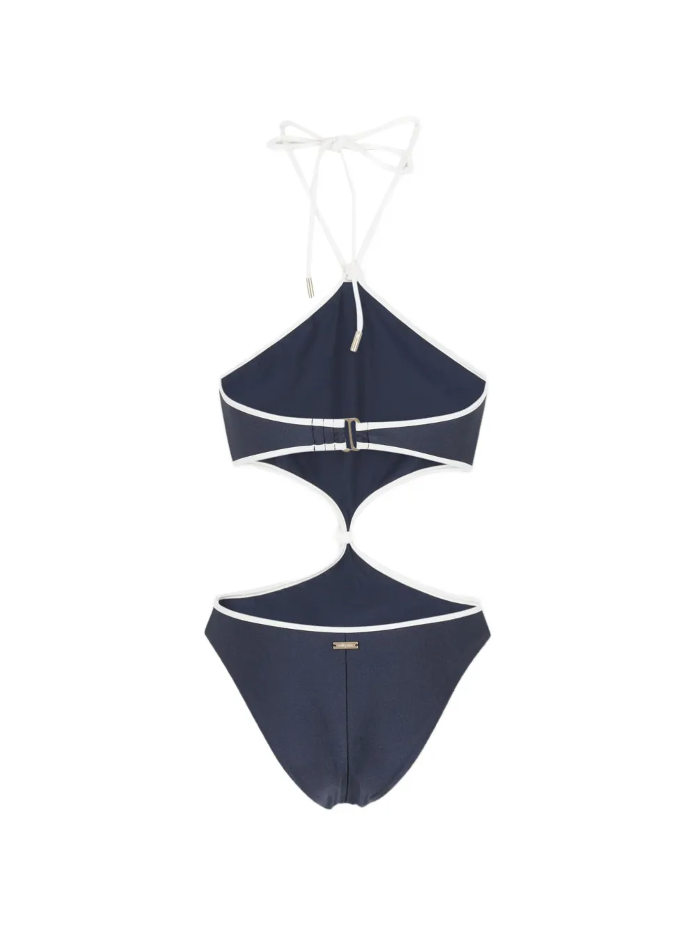 Cult Gaia Geknoopt badpak met uitgesneden details Blauw