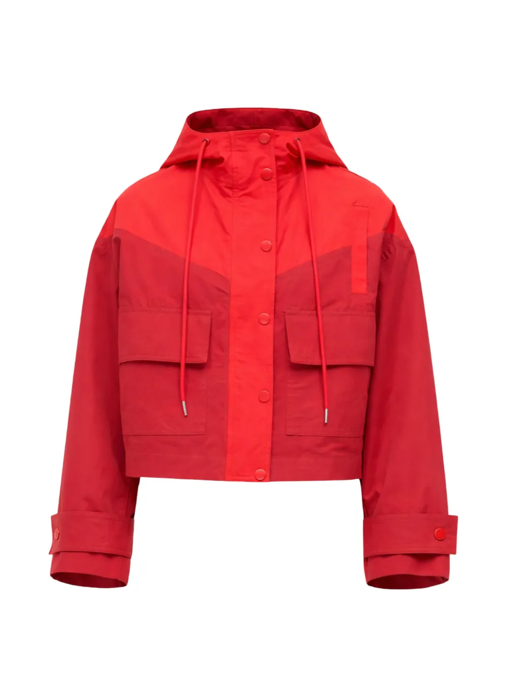STAUD Alta hooded pocket jacket - Rosso
