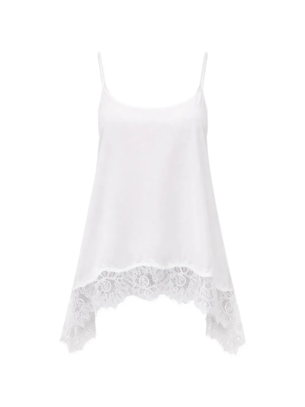 STAUD Chloe lace-detail top - Bianco