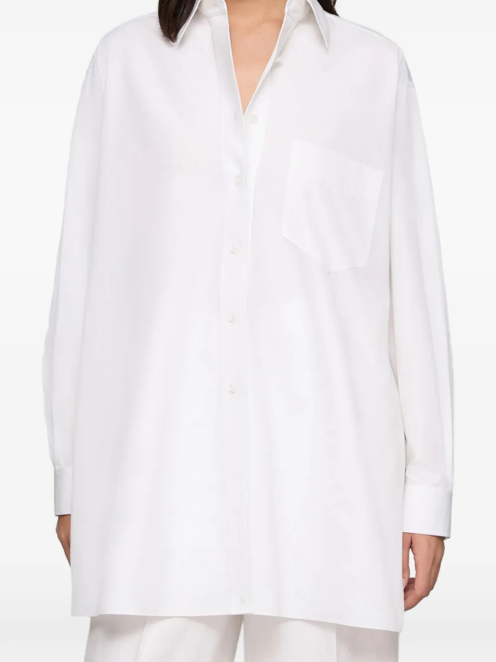  Lafayette 148 Long-sleeved Blouse - White 