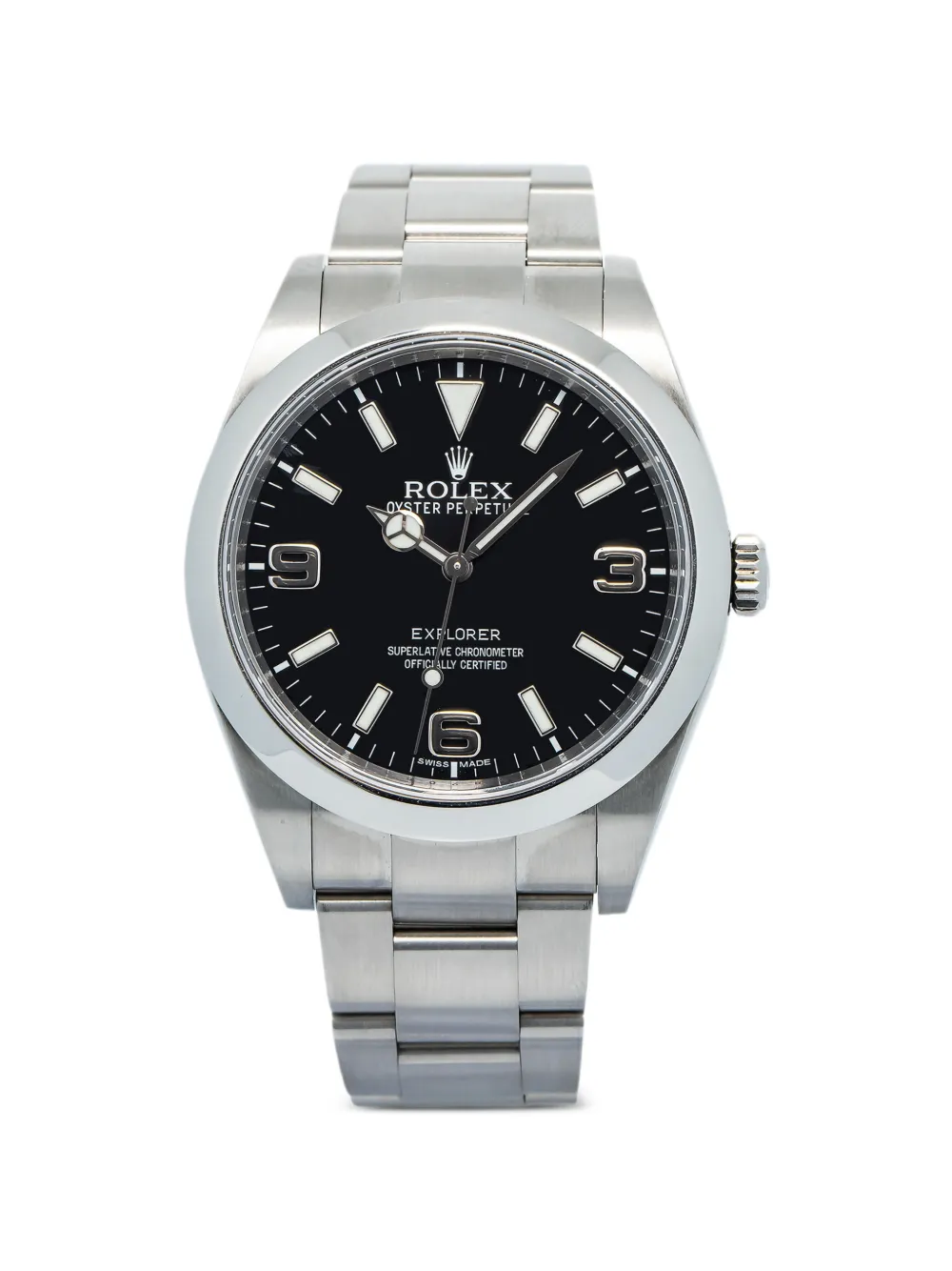 Rolex Orologio Explorer con quadrante nero 39mm