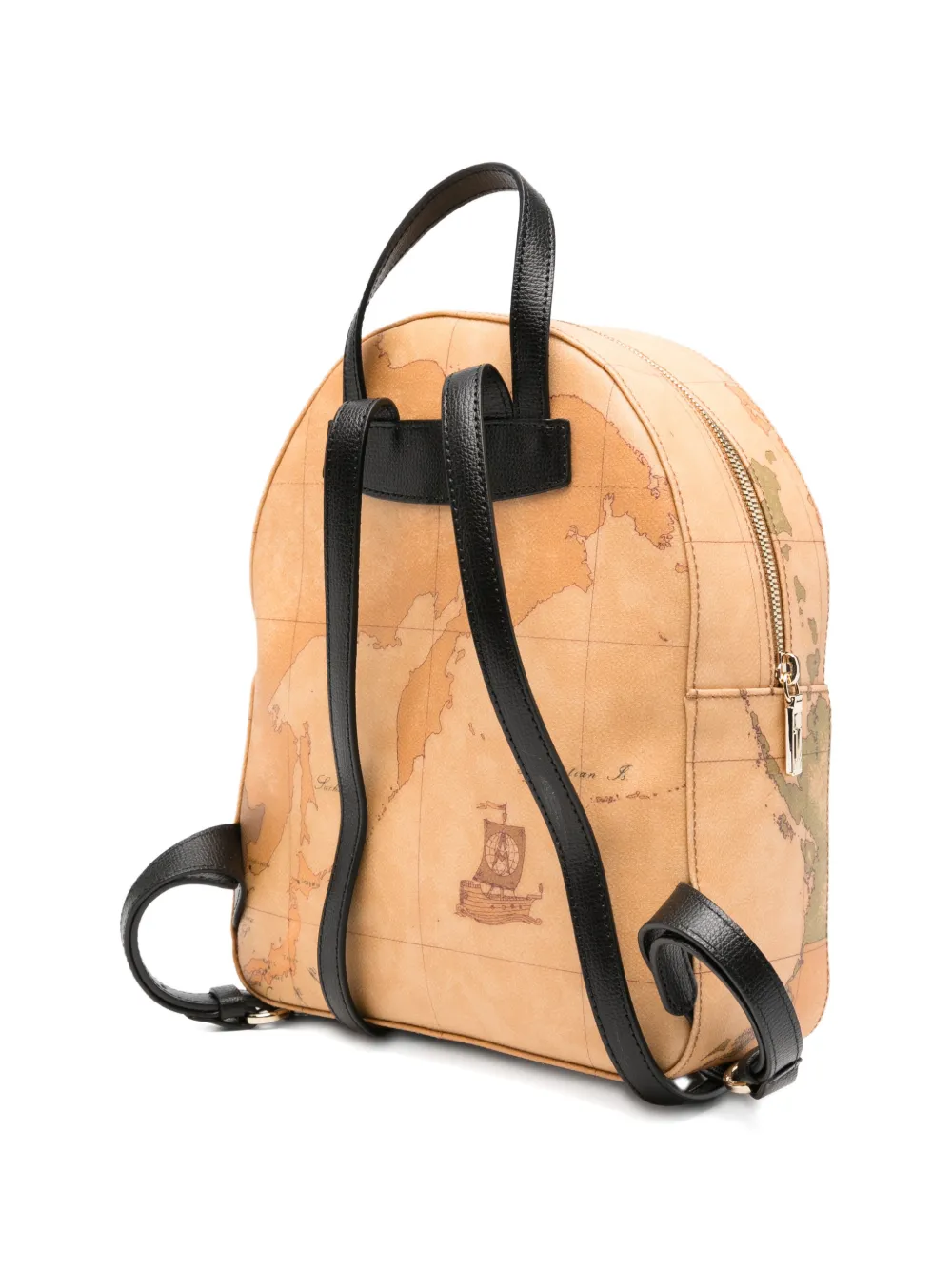  Alviero Martini 1° Classe Map-print Backpack - Neutrals 
