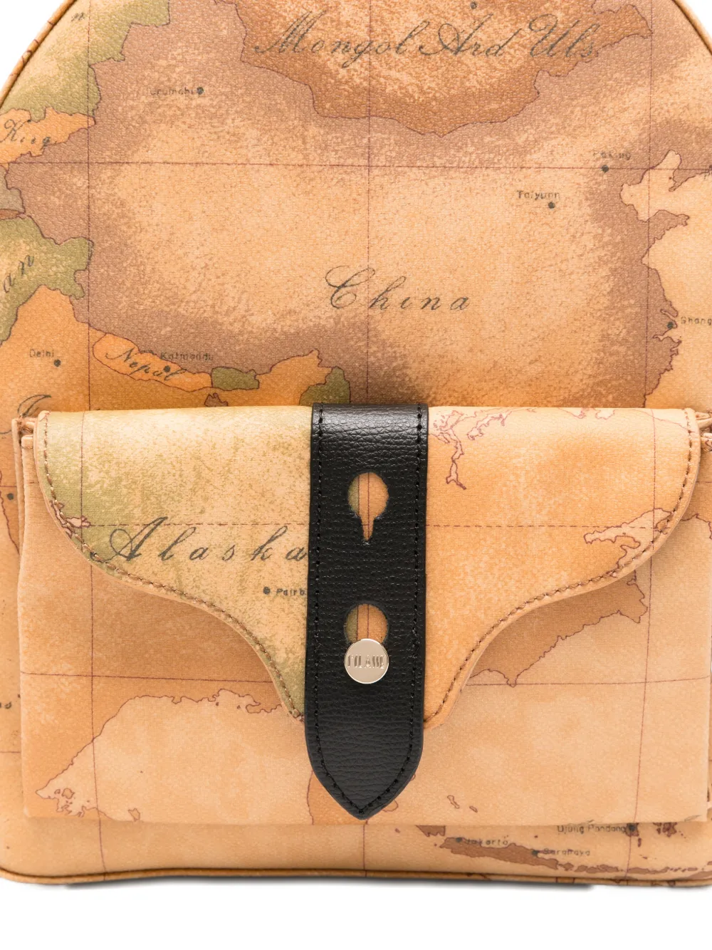  Alviero Martini 1° Classe Map-print Backpack - Neutrals 
