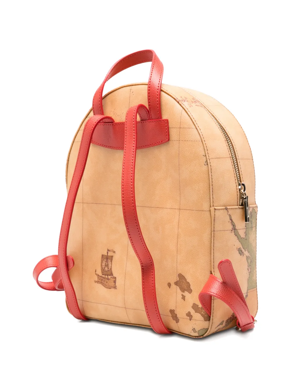  Alviero Martini 1° Classe Map-print Backpack - Neutrals 