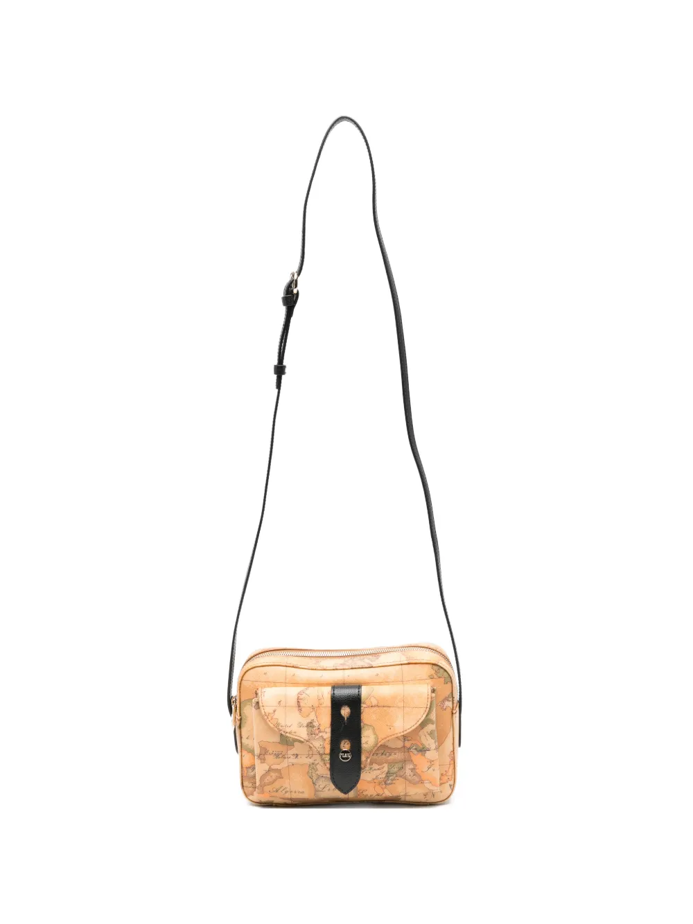 ALVIERO MARTINI 1° CLASSE map-print shoulder bag - Toni neutri