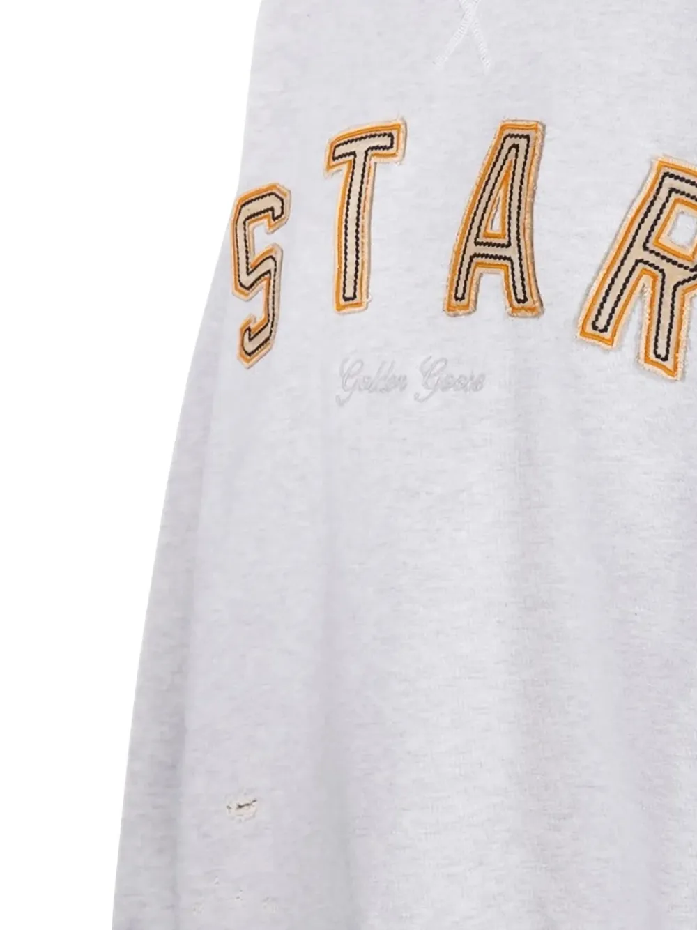 Golden Goose Katoenen sweater met 'Star' borduurwerk Grijs