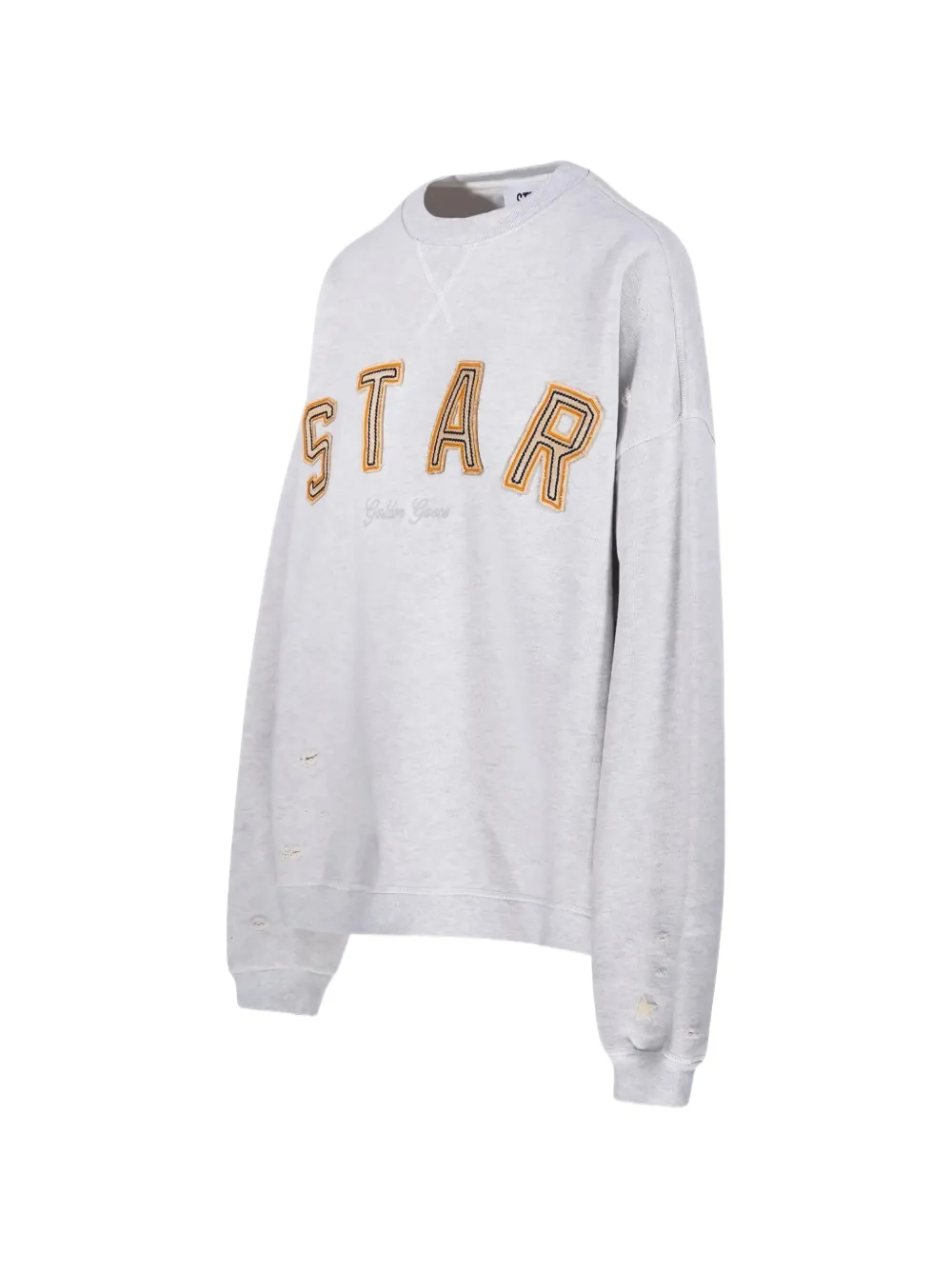 Golden Goose Katoenen sweater met 'Star' borduurwerk Grijs