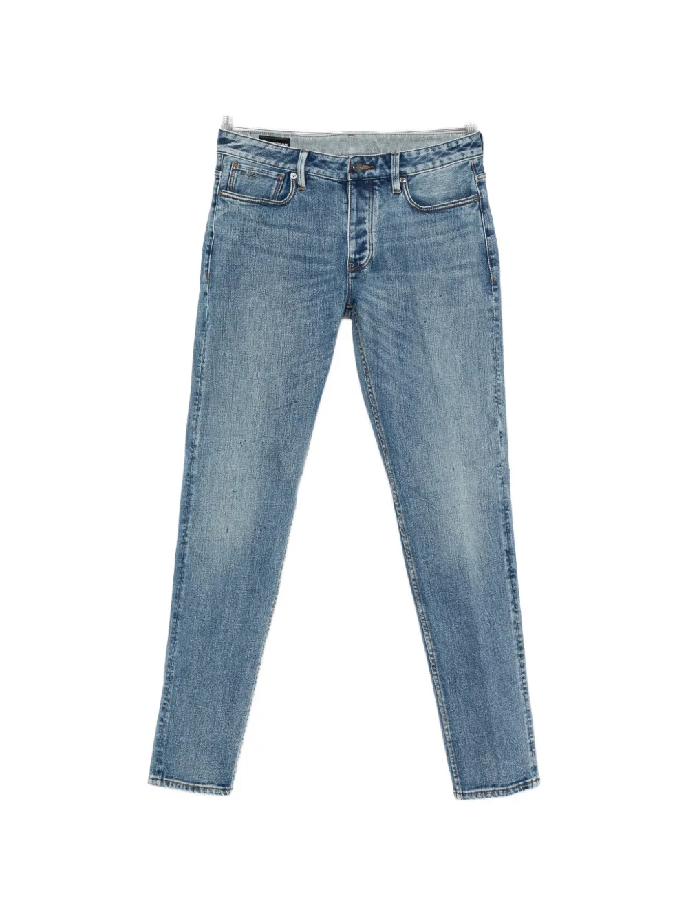 Emporio Armani logo-plaque jeans - Blu