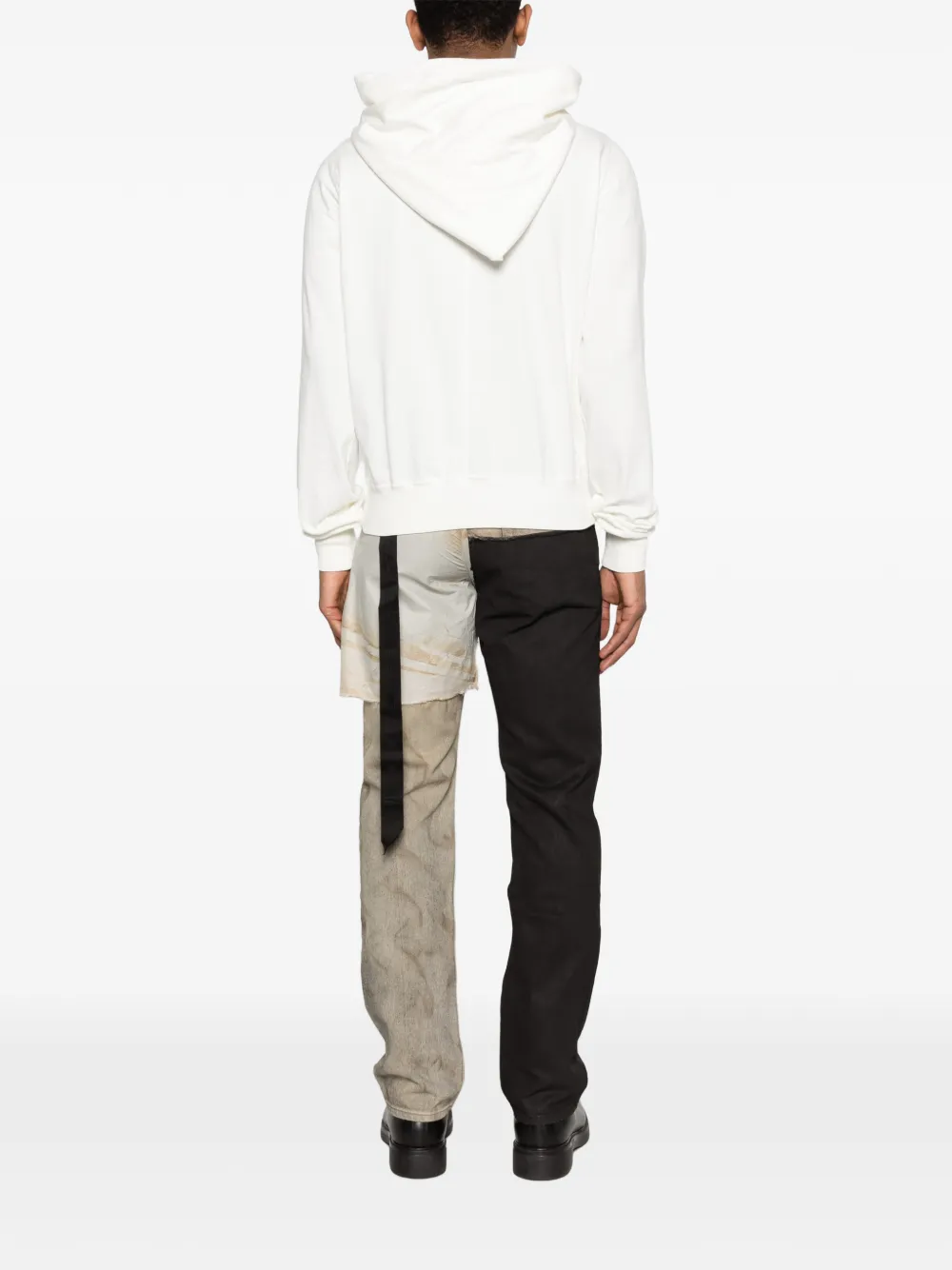 Mountain wide collar zip-up Hoodie
