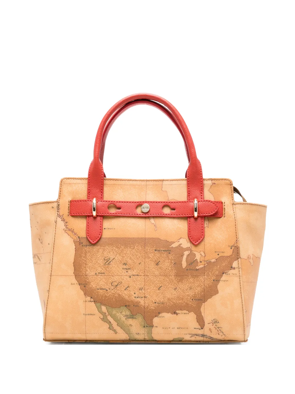 ALVIERO MARTINI 1° CLASSE Escape Geo Tabacco tote bag - Toni neutri