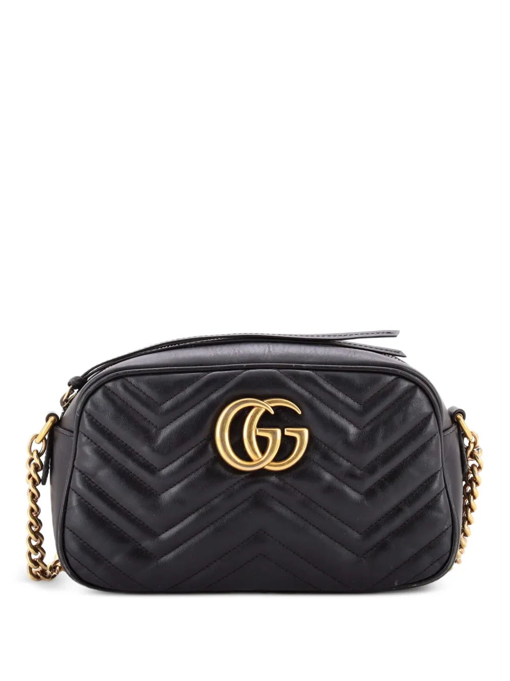 Gucci Pre-Owned GG Marmont Shoulder Bag Matelasse Leather Small crossbody bag - Nero