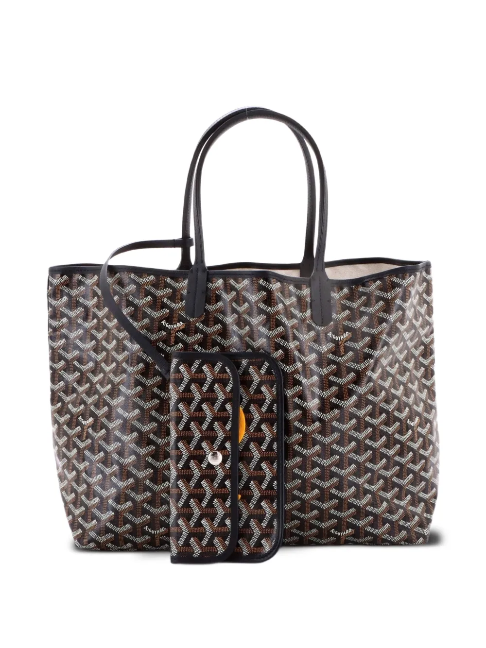 Goyard Pre-Owned Saint Louis Coated Canvas PM Tote Bag | Black