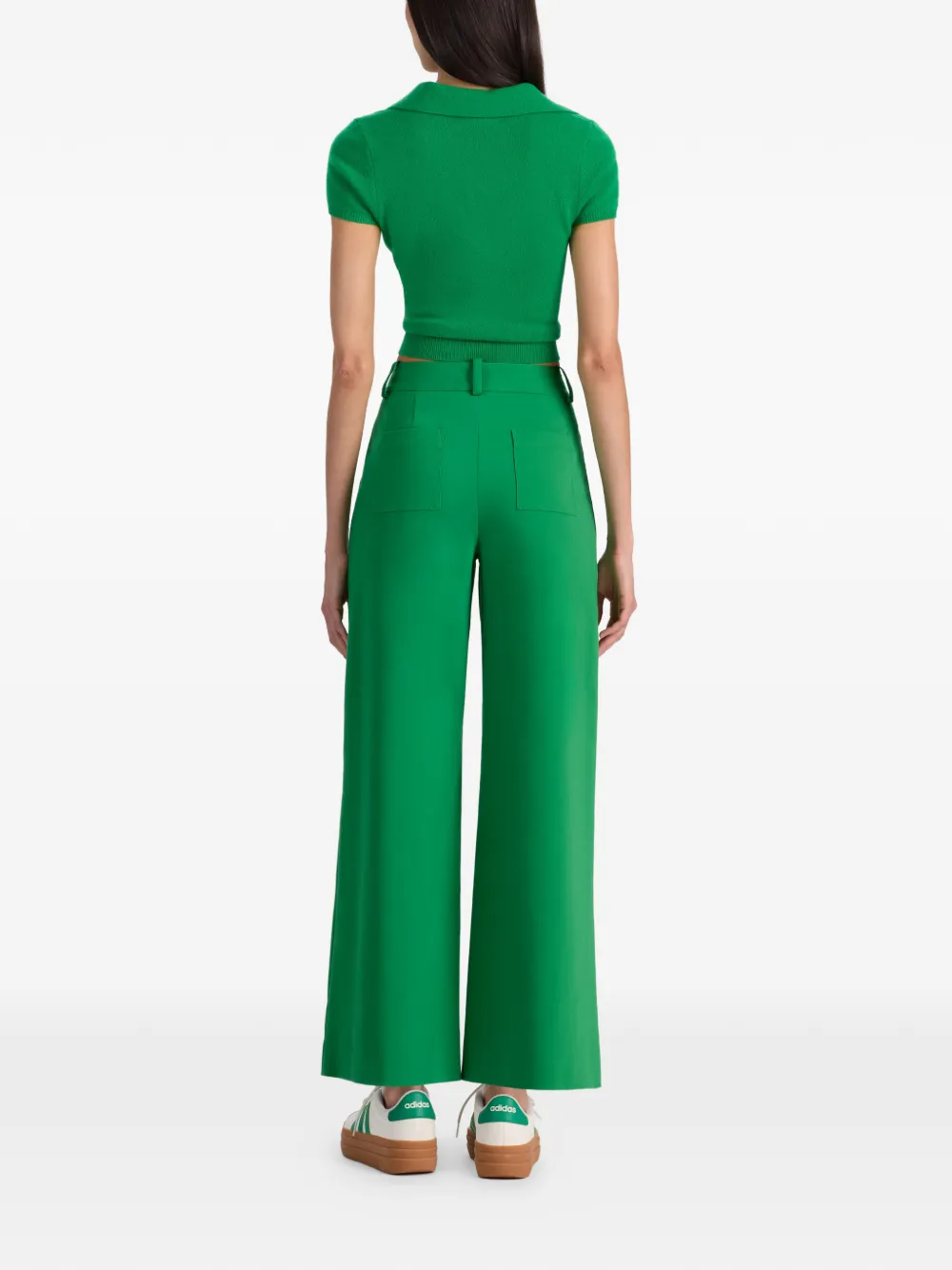 alice + olivia Zoe broek met opgestikte zak Groen