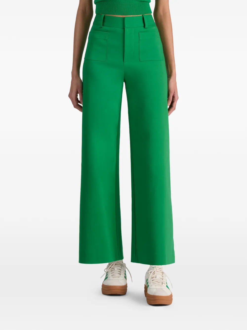 alice + olivia Zoe broek met opgestikte zak Groen