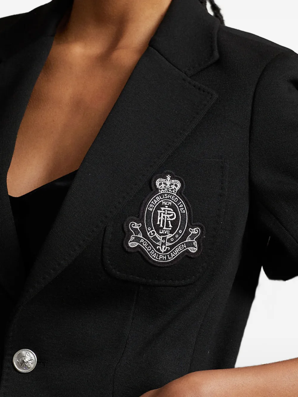 Polo Ralph Lauren Blazer met logopatch Zwart