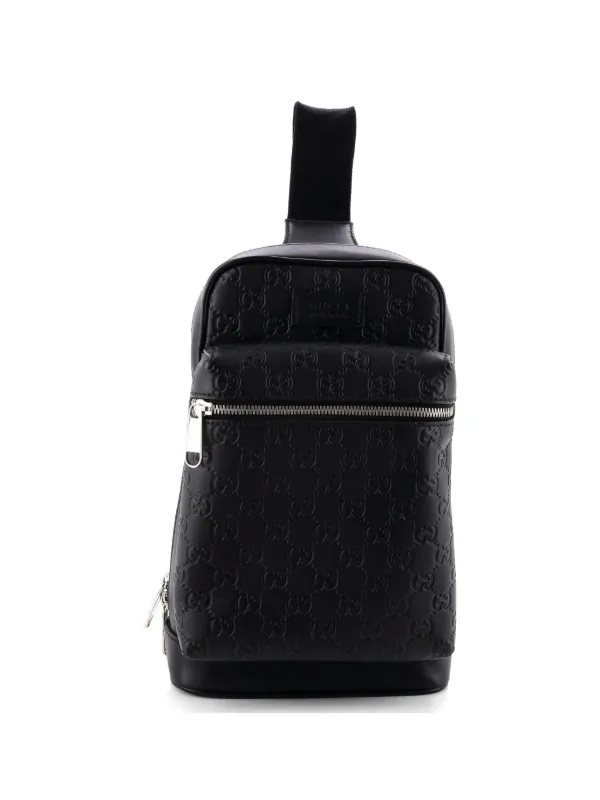 Gucci Pre-Owned シグネチャー スリム ショルダーバッグ グッチシマ 
