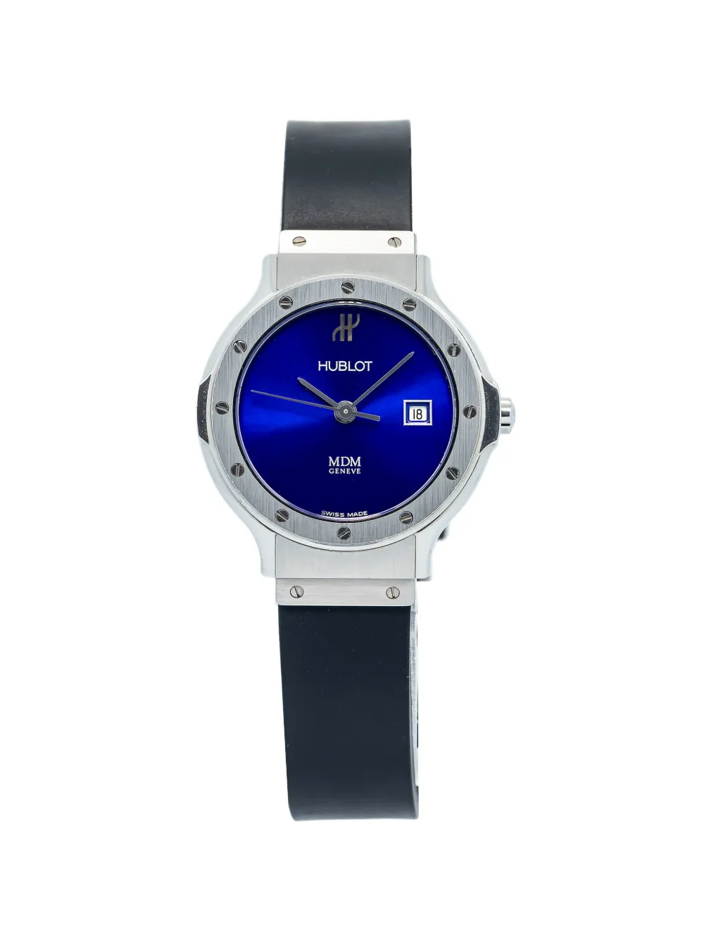 Hublot MDM Geneve blue round 28mm watch