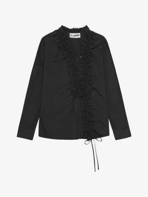 OpéraSPORT ruffled tie shirt
