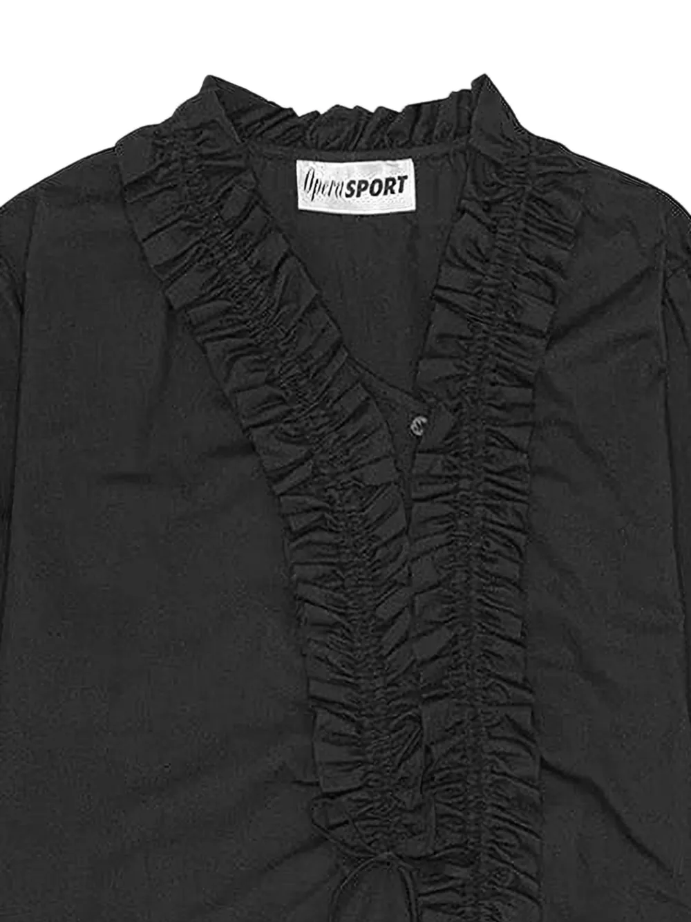Ruffled Tie Shirt