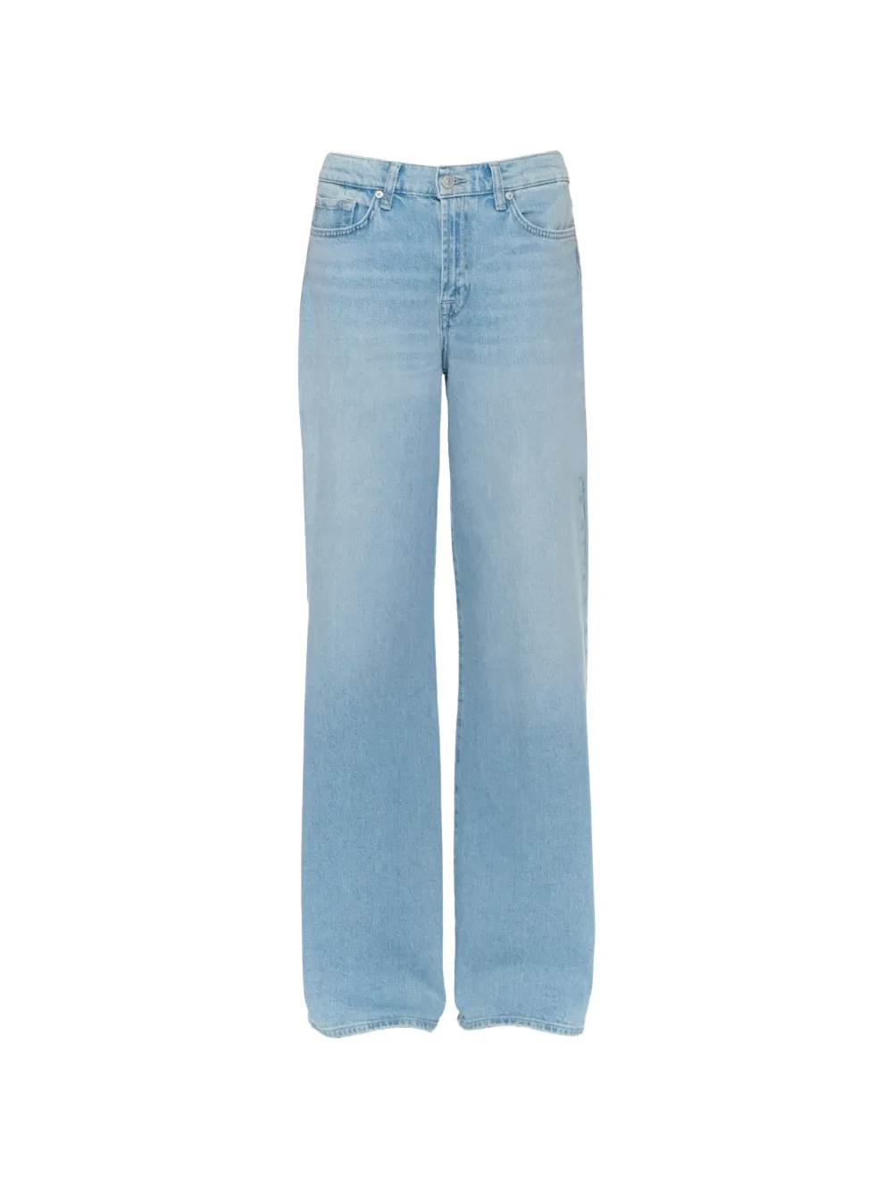 7 For All Mankind zip fly wide-leg jeans - Blau