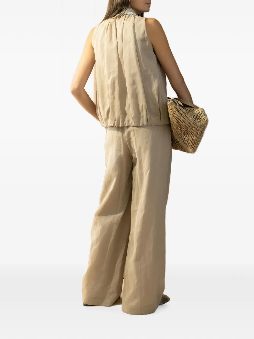 Brunello Cucinelli Palazzo broek Beige