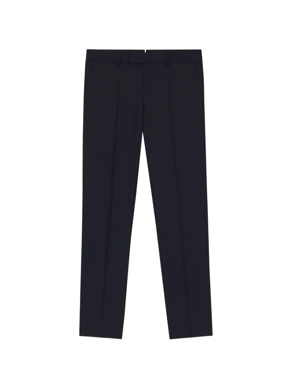 BOSS Pantalon met riemlussen Blauw