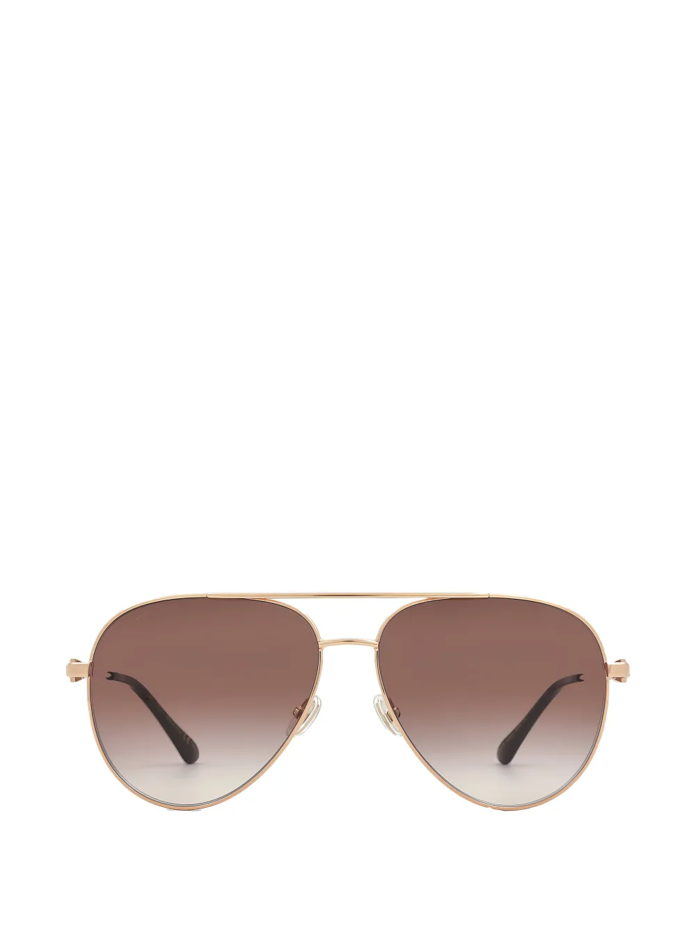 Jimmy Choo Occhiali da sole con montatura stile pilota - Oro