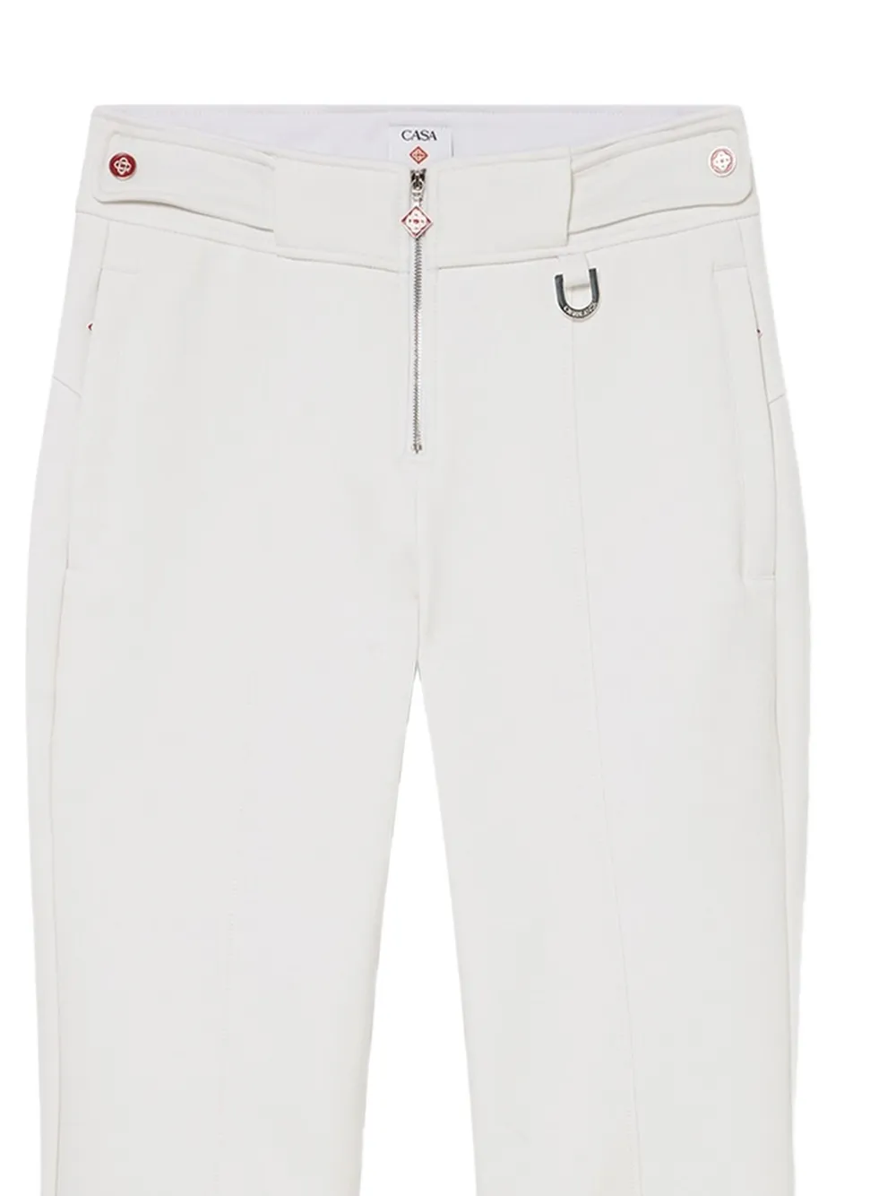 Casablanca Skibroek met logodetail Wit