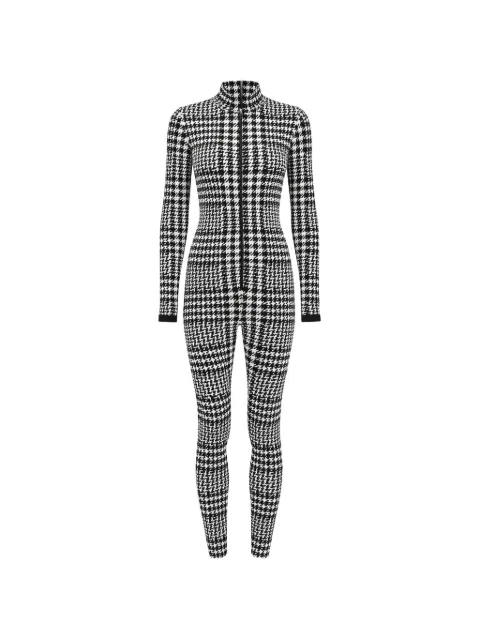 NEWLAND houndstoothmønstret jumpsuit med høj hals