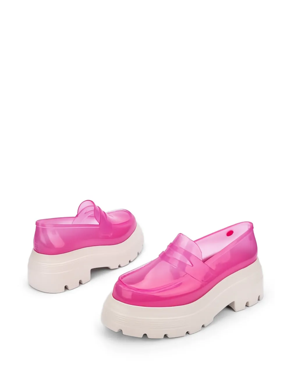 Melissa Royal High loafers met plateauzool Roze