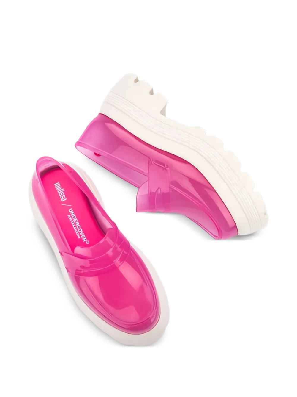 Melissa Royal High loafers met plateauzool Roze