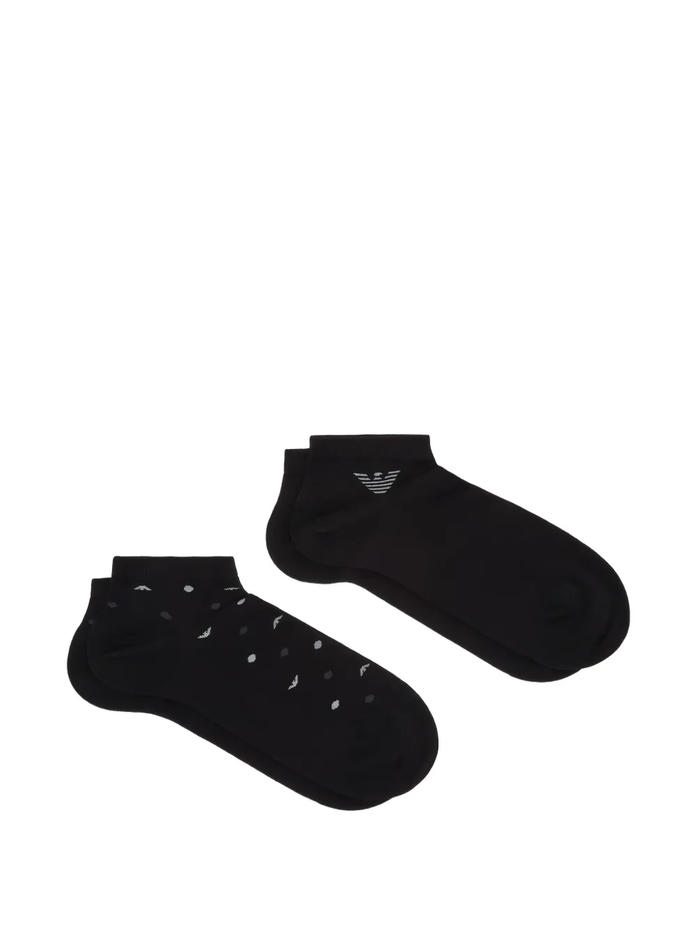 Emporio Armani logo-print socks (set of two) - Nero