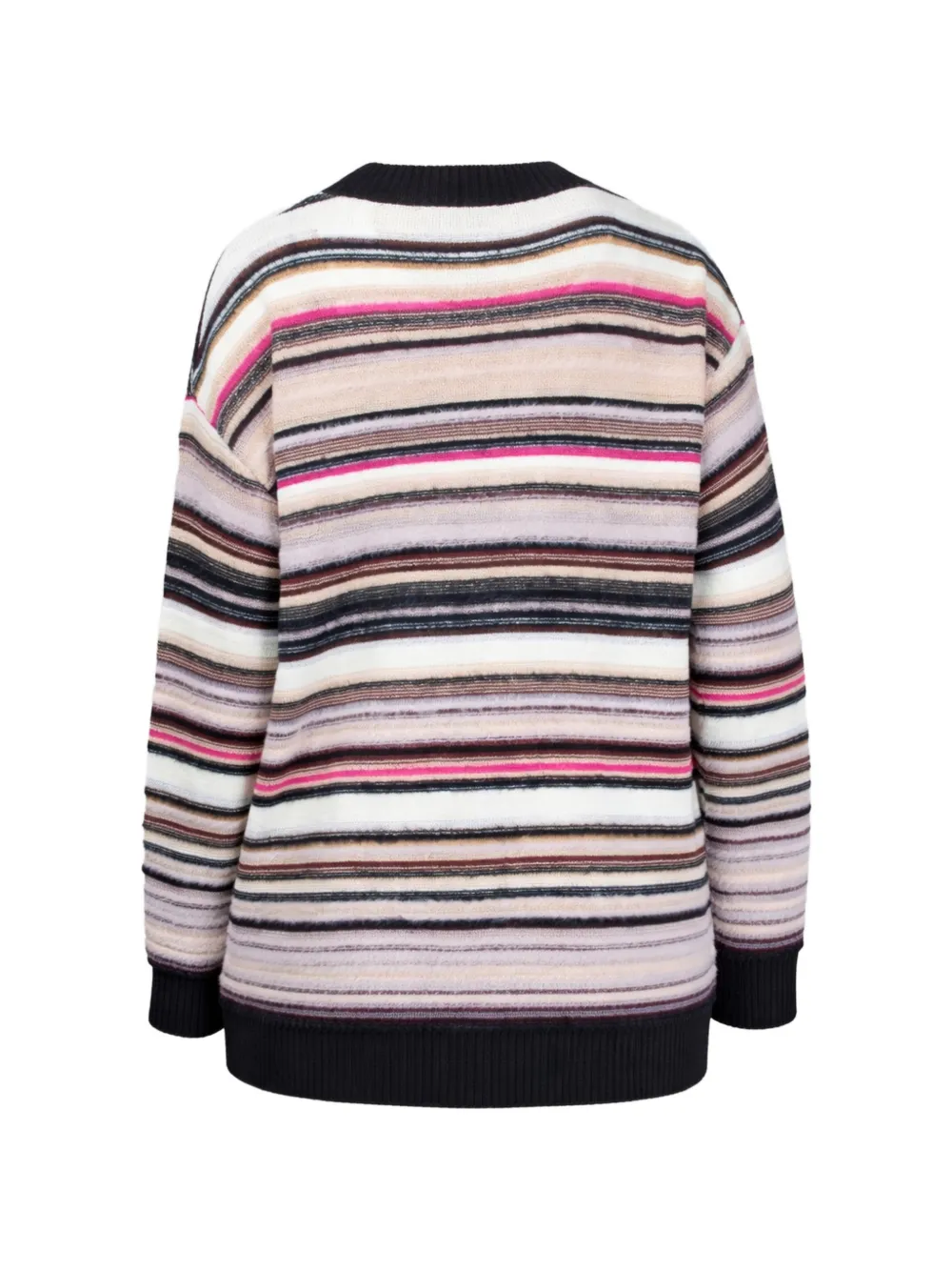  Missoni Striped Pockets Cardigan - Black 